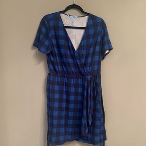 Plaid blue Draper James dress. Never worn